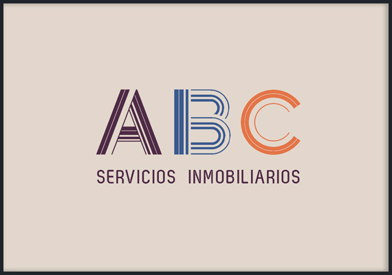 ABC Servicios Inmobiliarios. Cambio de imagen corporativa. Presentación de nuevo logotipo y aplicaciones gráficas.